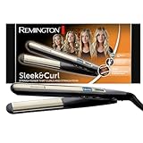 Remington Glätteisen Sleek & Curl (abgerundetes Design...
